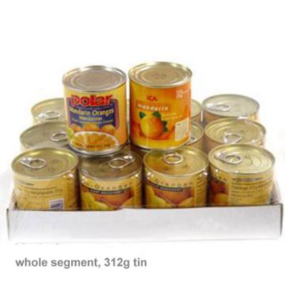 Canned mandarin orange