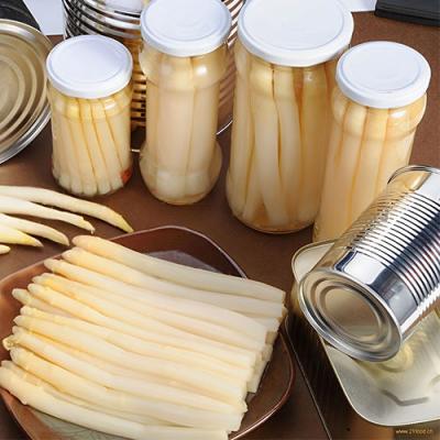 Canned white/green asparagus 