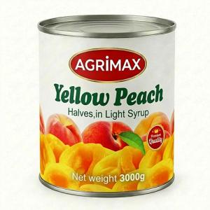 Yellow peach, A10 tin